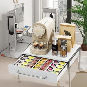 

Coffee Pod Storage Drawer Organizer Capsule Display Rack Tea Bag Holder For Kitchen Office Tabletop Coffee Machine Stand Use