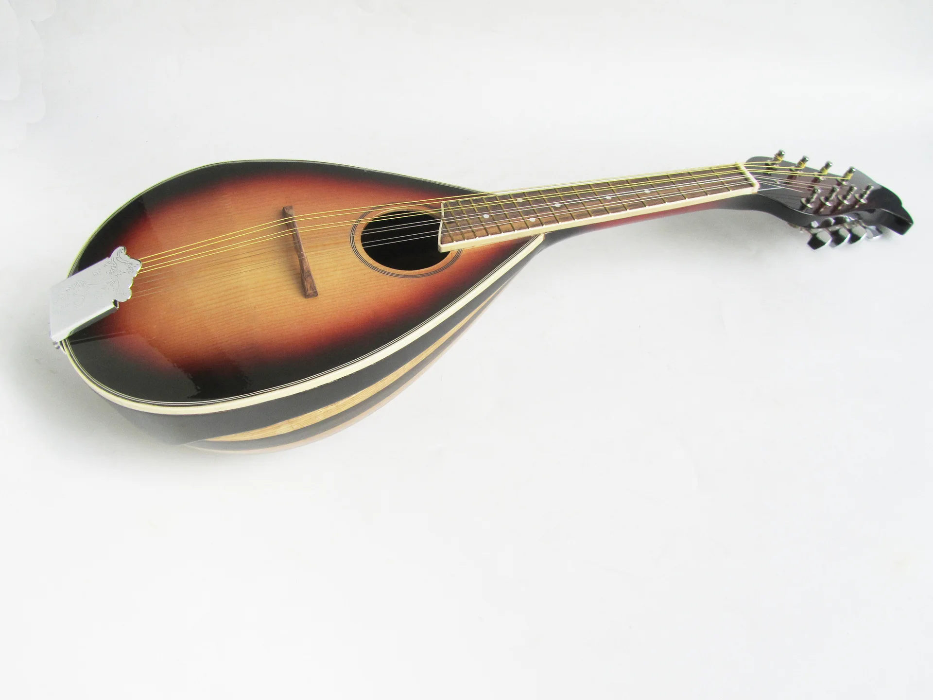 Hand-made solid wood Mandolin Musical Instrument In Sunburst