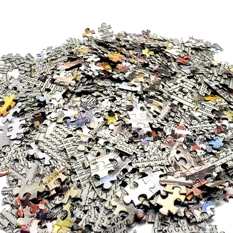 1000 Pieces Jigsaw Puzzles Educational Toy Scenery Space Stars Moon Earth Dropship Round Puzzle Game Toys for Adults Kids Gifts