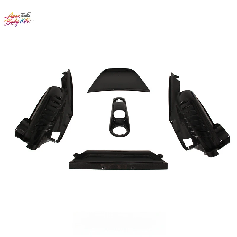 OEM Style Prepreg Dry Carbon Fiber Engine Compartment Covers for Ferrari F8 Tributo