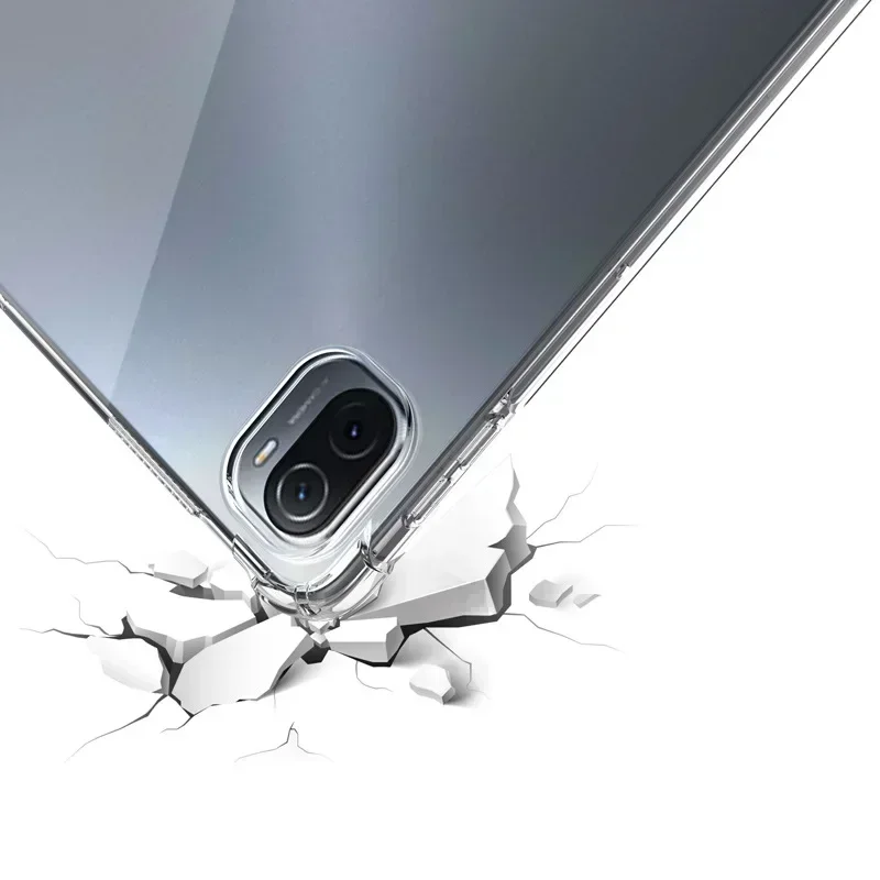 Casing TPU lembut kantung udara untuk XiaoMi Pad 6/5 11 inci penutup bening untuk MiPad 5 Pro pelindung Tablet silikon transparan Mi Pad 4 Plus 3 2