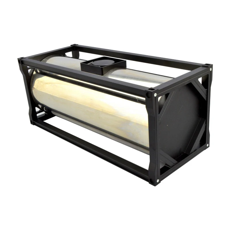 TOUCAN 20ft réservoir de carburant en métal 1/14 remorque jouets d'extérieur pour camion RC télécommande tracteur véhicule de Construction TAMIYAYA