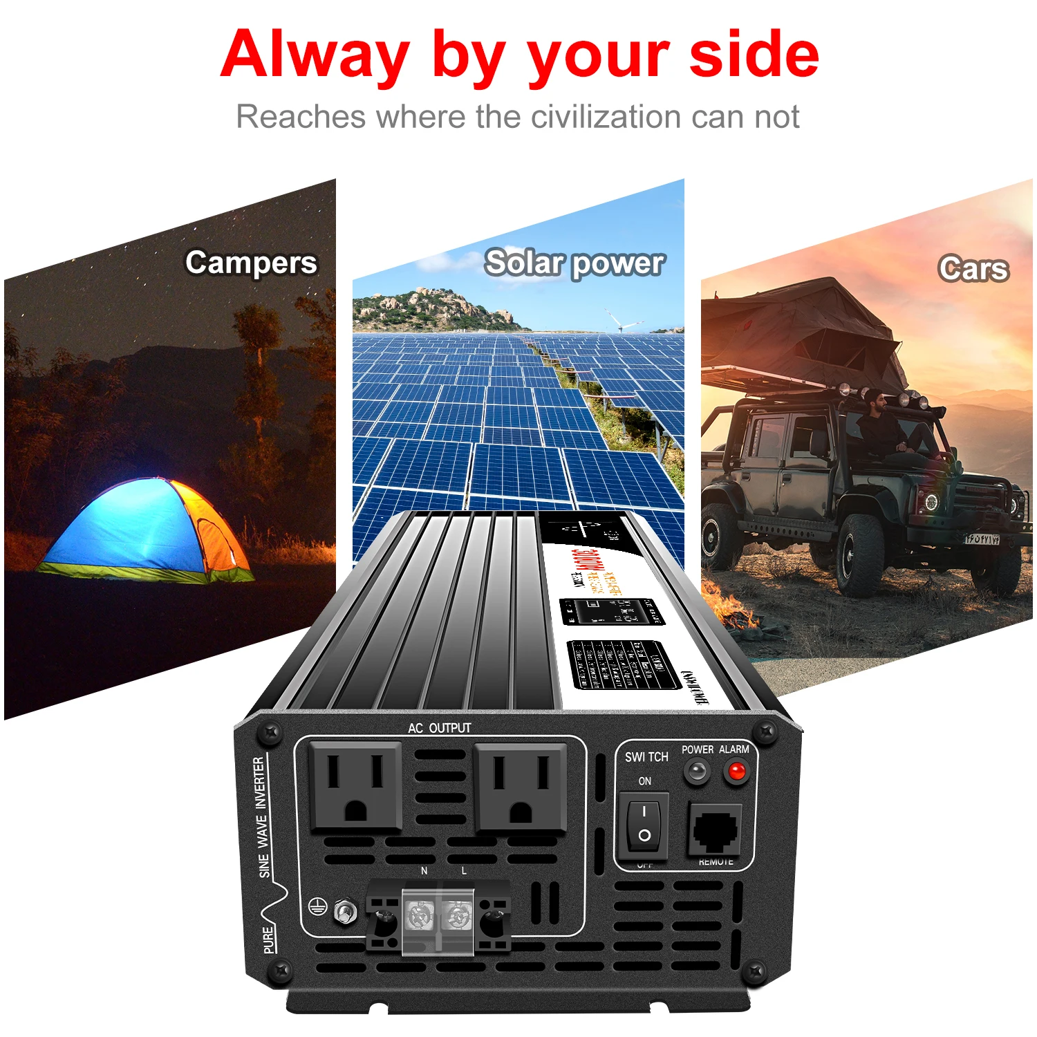 Inversor de Onda Senoidal Pura - Inverter Pure Sine Wave 60Hz 120V 3000W avaliação e preço