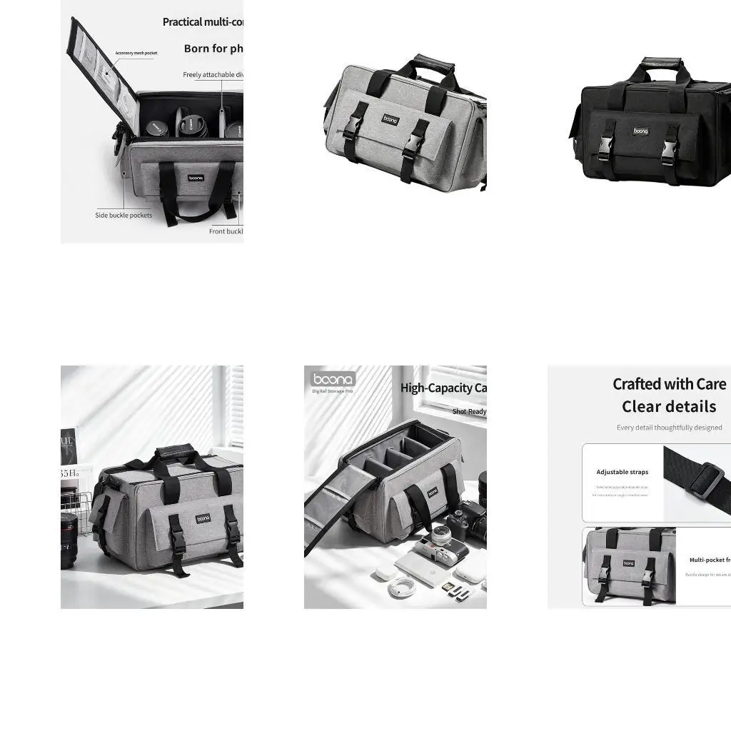 Thin Protective Camera Case Handbag For Travel Photography With Scratch Complimentary Interior And Storage Pockets  D2RC