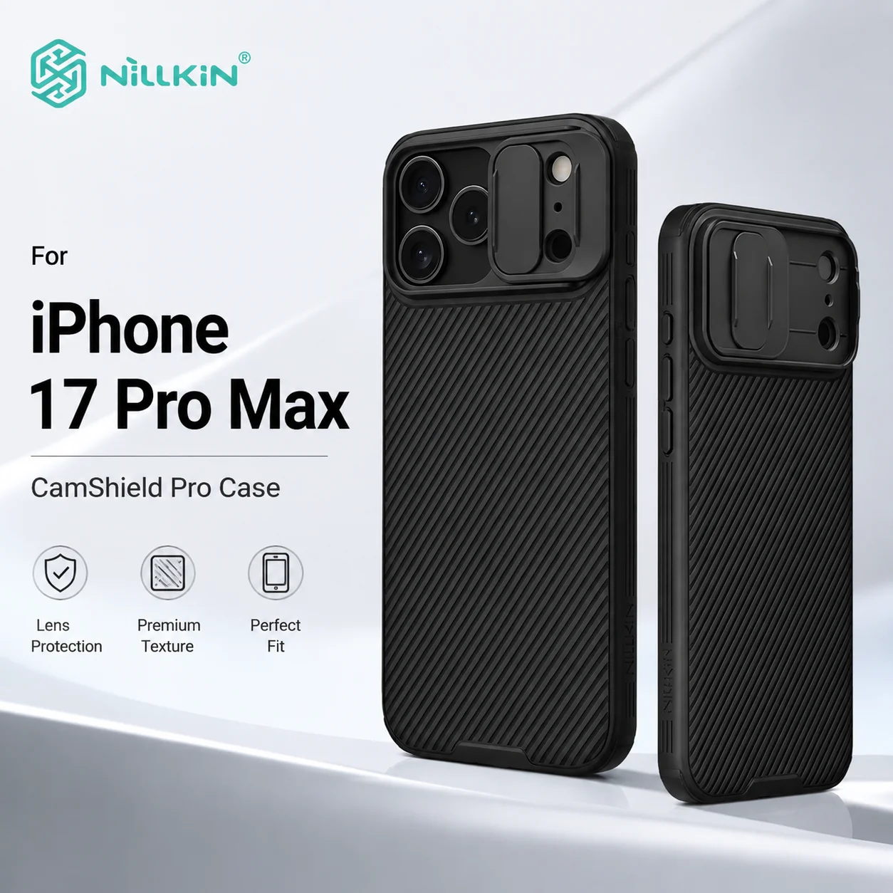 NILLKIN Case For iPhone 17 Pro Max Air 16 14 13 12 Plus Airbag Bumper TPU Frame Camera Protection CA4004