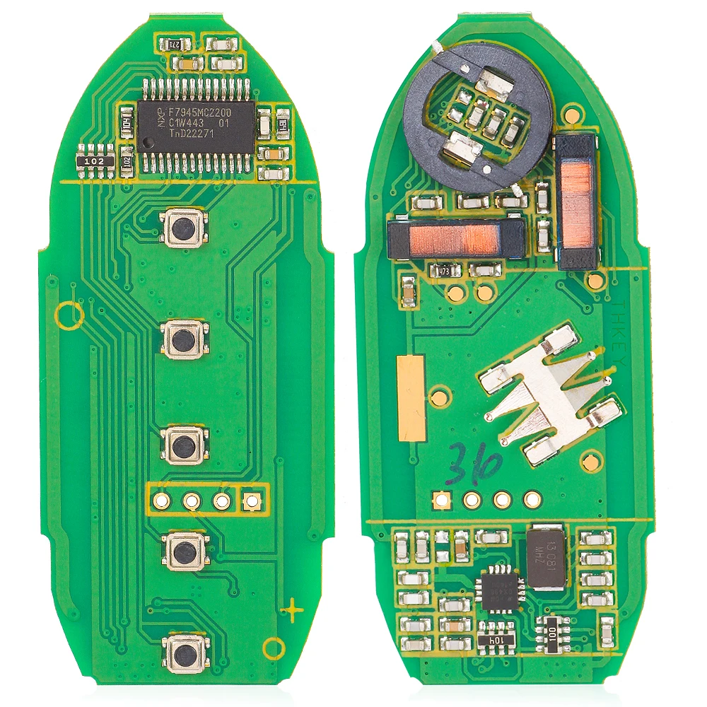 DIYKEY-Chaveiro Inteligente Remoto, Keyless, Fob de 5 Botões, S180144310, Compatível com Nissan Altima, Maxima, 2016, 2017, 2018, 2019, 433,92 MHz, 4A