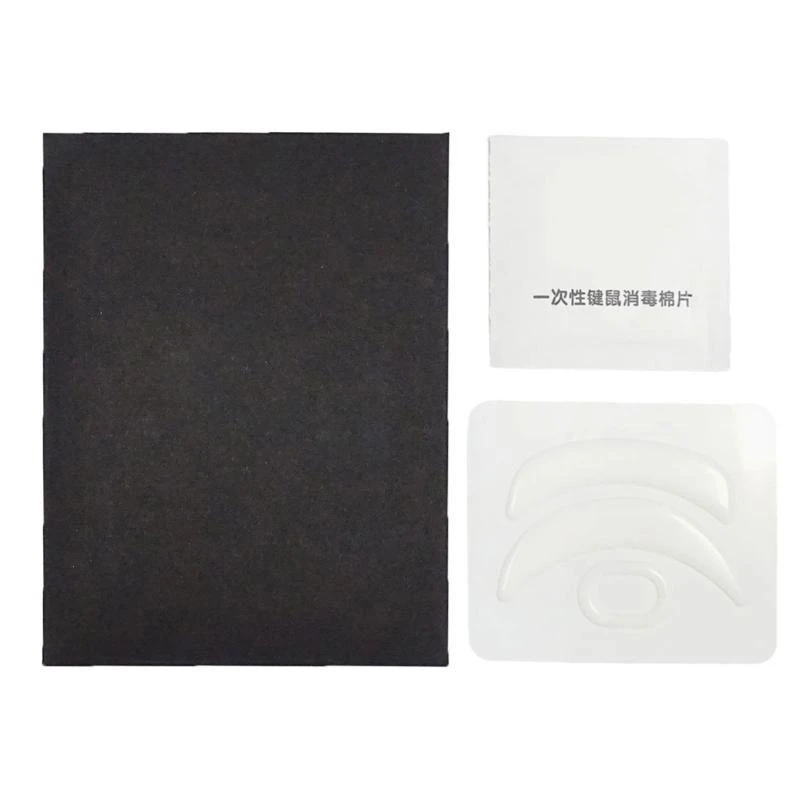 Esportstiger Ice Mouse Skates Stiker Mouse Feet Pad Round Glides tepi untuk mouse atk