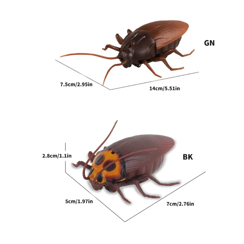 Remote Control Cockroach Toy With Movement For Interactive Indoor Playtime And Stimulation
