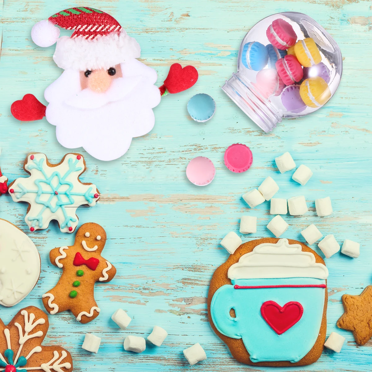 

4 Pcs Candy Jar Christmas Supplies Sweets Storage Container Portable Containers