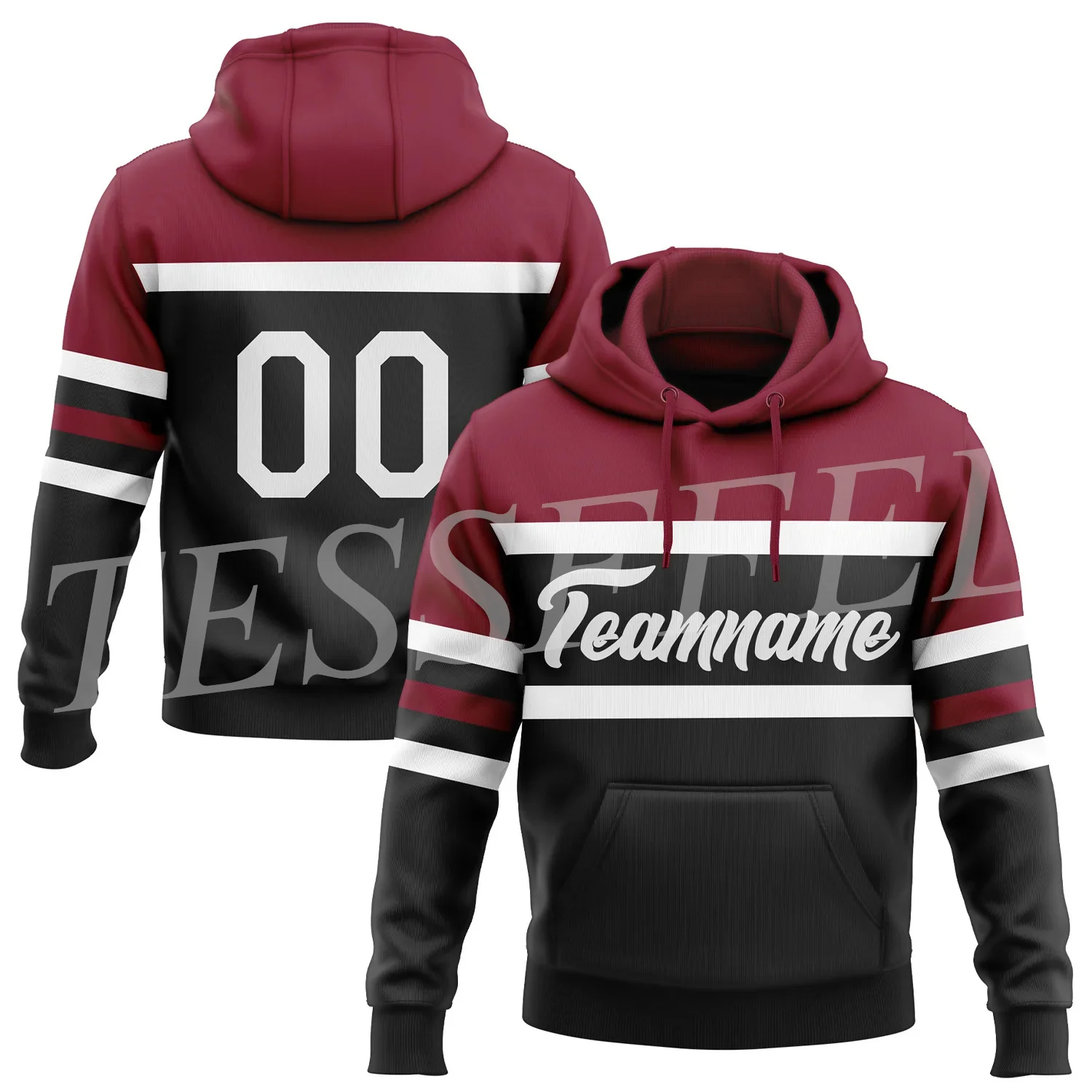 

Custom Name Number Uniform Multicolor Retro Vintage Harajuku 3DPrint Casual Pullover Hoodies Jacket Streetwear Long Sleeves X10