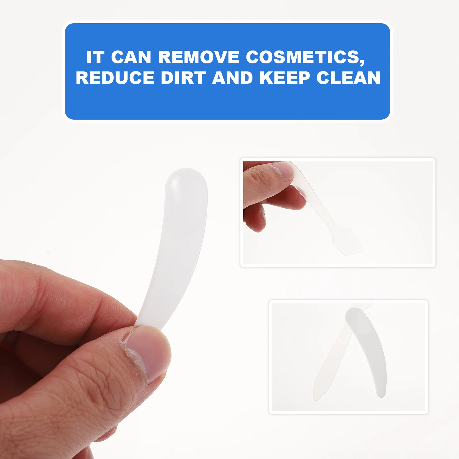 10 قطعة ملعقة على شكل قمر لكريم الوجه قناع عين تطبيق ملعقة الجمال مغرفة أداة كريم الوجه ملعقة العناية بالبشرة