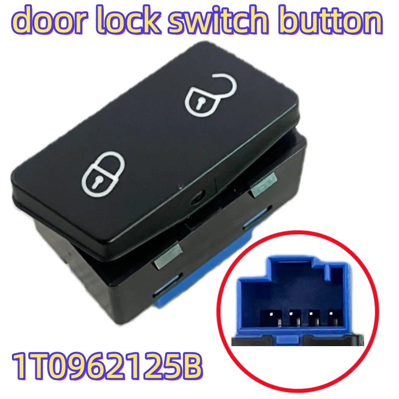 

1T0962125B Central Door Control Locking Lock Unlock Switch Button for VW Caddy Touran 2003-2015