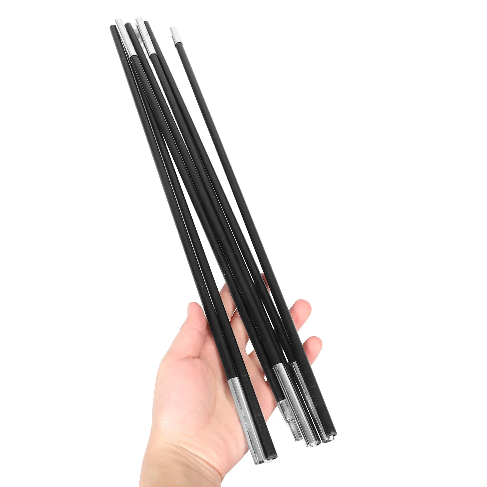 

2 pcs Outdoor Tent Pole Camping Canopy Support Rod Gear Awning Frames Replacement Durable Fiberglass Foldable Lightweight