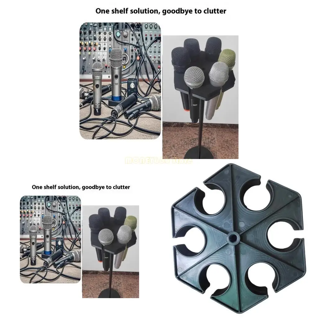 F62c 6-луночный микрофоны органайзер держатель для подножки на громкости