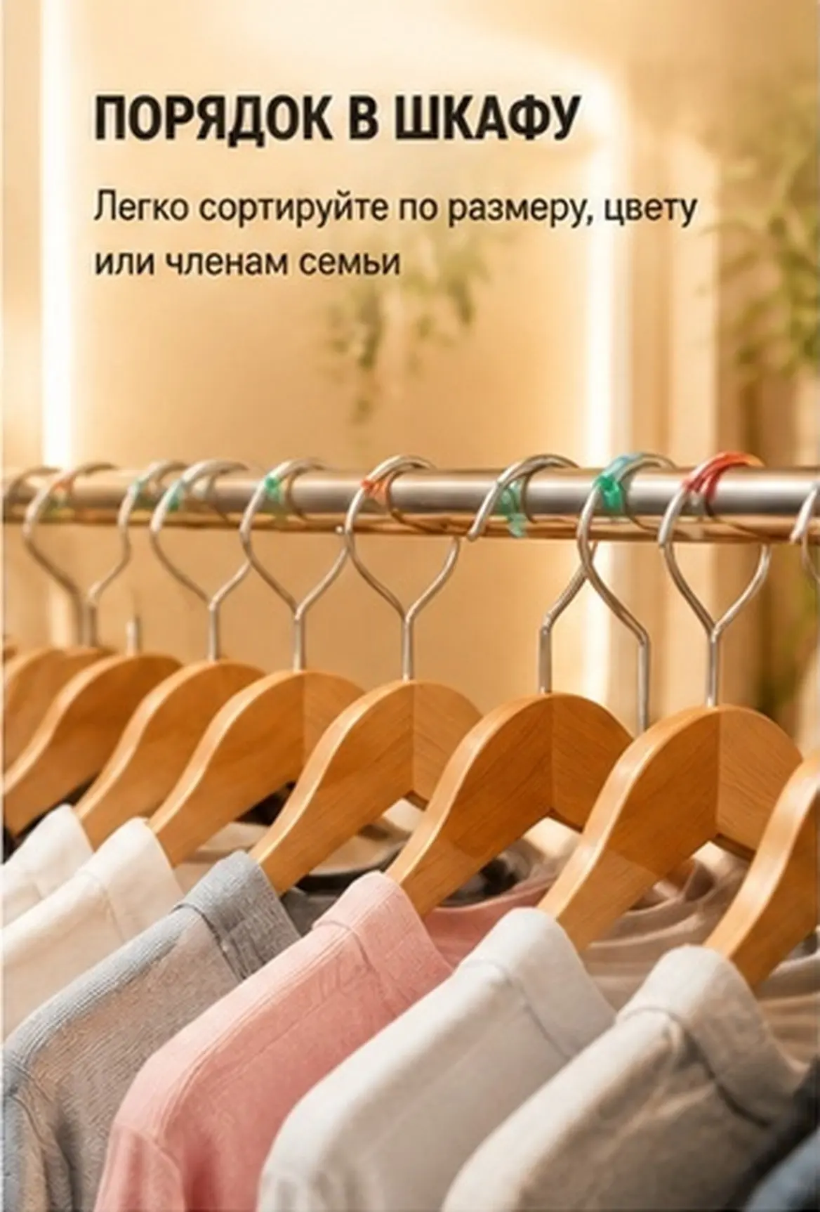 150Pcs Vibrant Plastic Hanger Size Markers Garment Color Coding Tags Easy Sizing Rings for Home Wardrobe Retail Closet