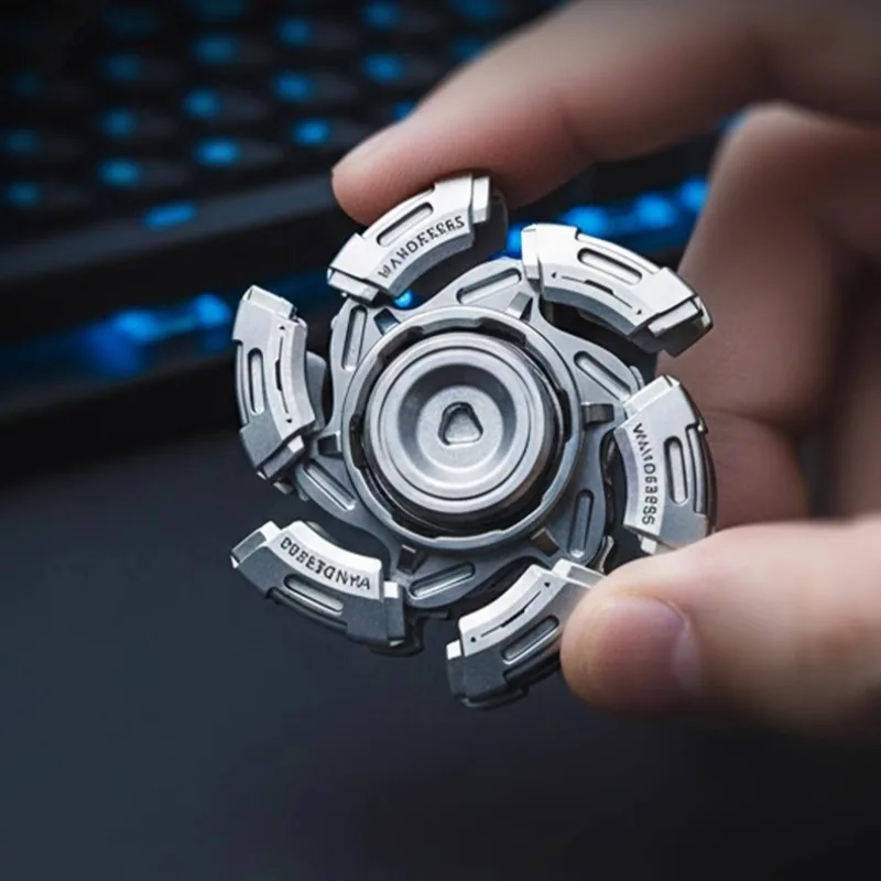 Wanderer EDC Metal Spinning Automaton Armor-Opening Fidget Spinner Giocattolo da tavolo di decompressione