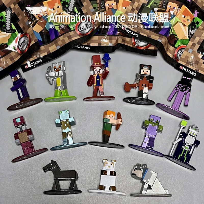 Figuras de Metal Jada Nano Minecraft W1, Steve, Enderman, Wither, Creeper, Figuras de Acción Coleccionables, Adornos