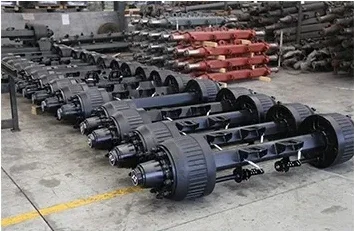 

Компоненты полуприцепа TLF Задний мост прицепа Тяжелый тормозной мост в сборе Германия