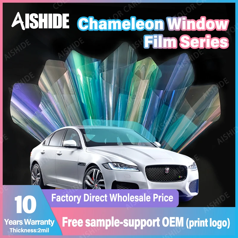 アイシデ 1.52*30M カメレオン変色ウィンドウガラス 車窓フィルム ヘッドライトティントフィルム 車用