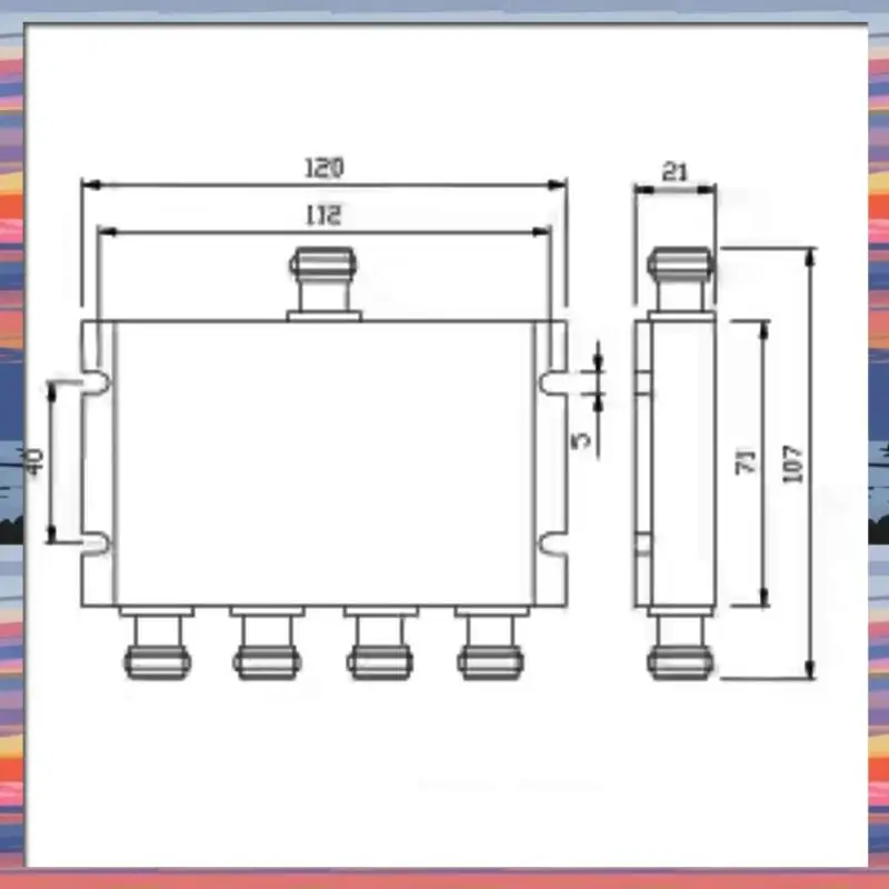 AC18 (مضمون) Gsm 4G Lte W-Cdma FDD مكرر إشارة الهاتف المحمول 4 طريقة Microstrip مقسم الطاقة الفاصل 698-2700Mhz الطاقة Gsm Ante