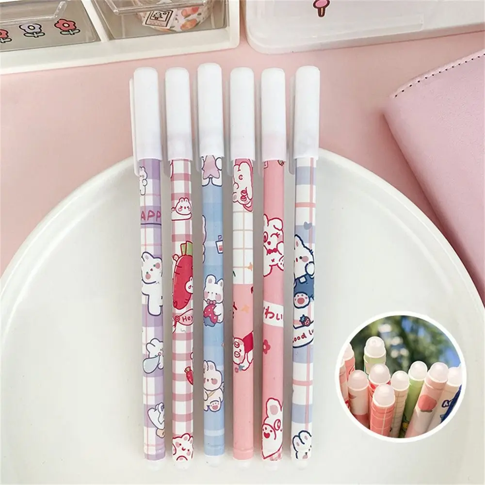 School Supplies for  Washable Handle 0.5mm Cartoons Blue Student Pen Erasable Pen Neutral Erasable Pen Gel Pens