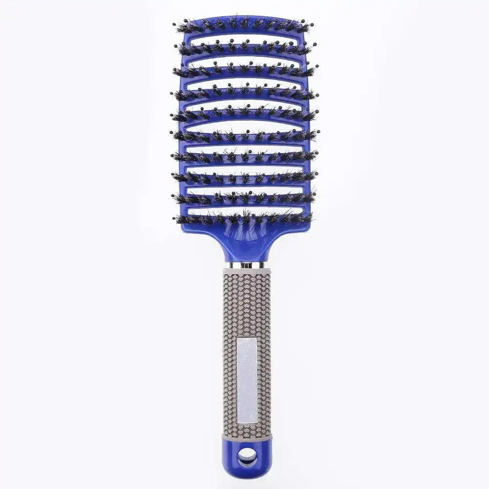 Escova de cabelo desembaraçante para mulheres, cerdas e nylon, Wet Massage Comb, Cabeleireiro encaracolado, Styling Tools