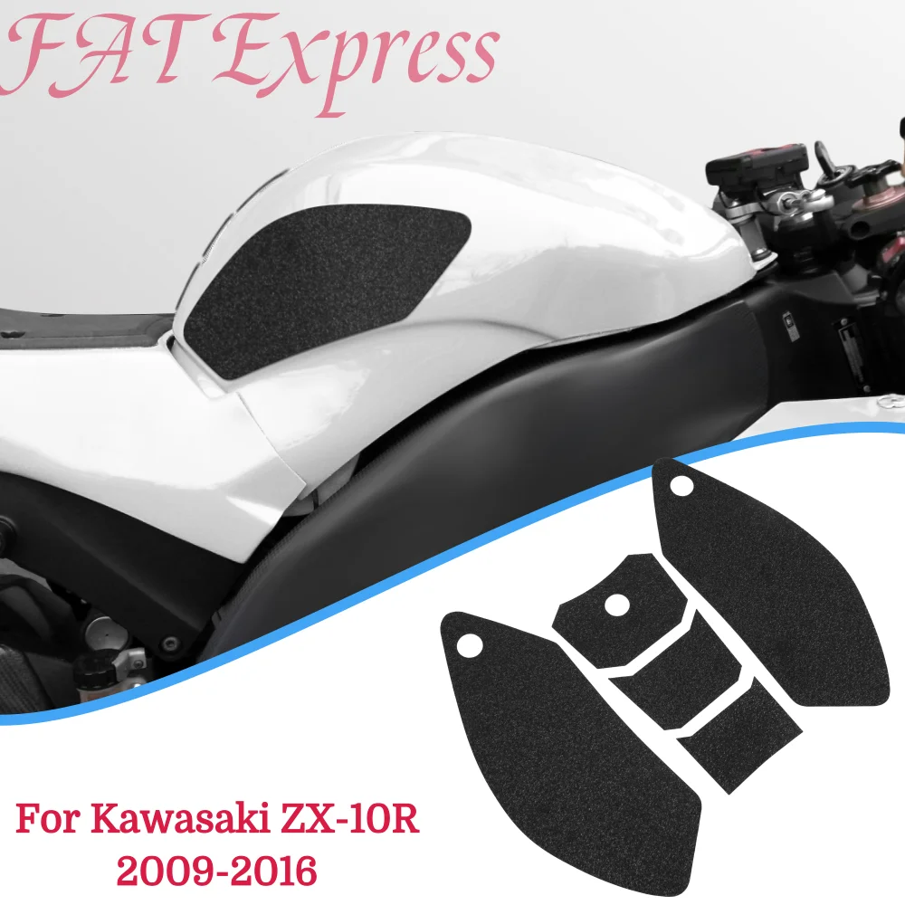 

ZX10R Tank Pad Protector for Kawasaki Ninja ZX-10R ZX10R 2006-2016 Motorcycle Sticker Decal Gas Fuel Knee Grip Traction Side