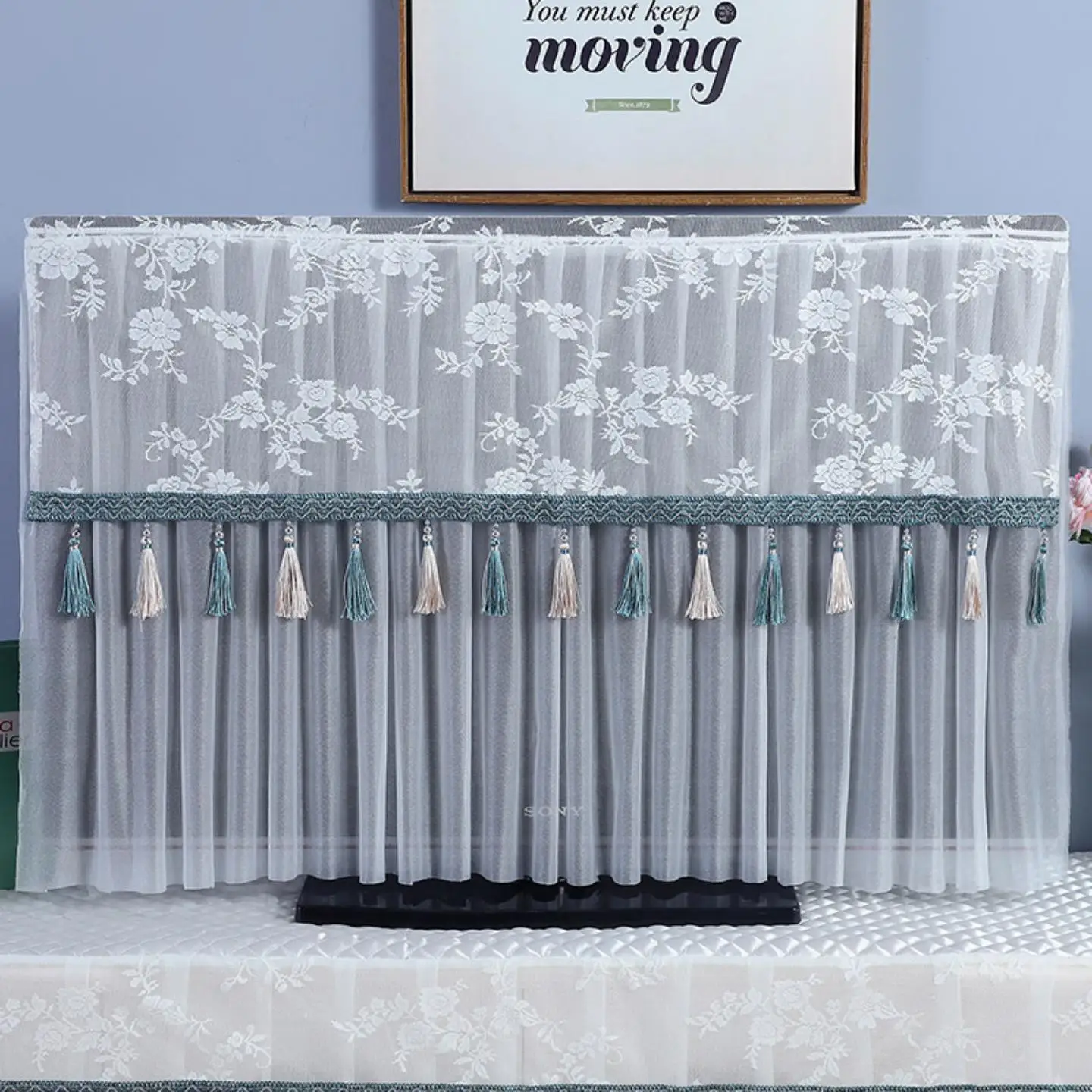 

Modern mat TV Cover Dustproof Lightweight Luxury Home Protection Cloth for 65 Inch 85 Inch Wall-Mounted TV