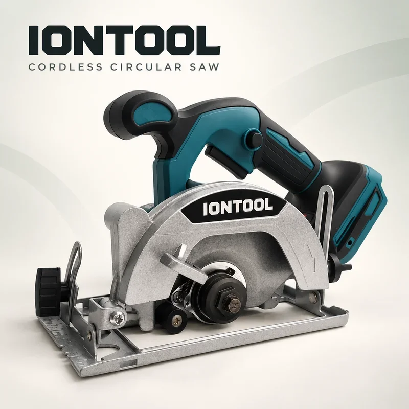 IONTOOL 850W 5.5 Inch Cordless Circular Saw for Workshop Timber Trimming and Rough Lumber Slicing Work Tool Only