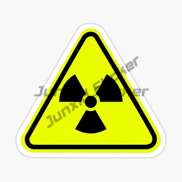 Nuclear Radiation Decal Badge Symbol Sticker Creative Patterns Cap Sticker Vinyl Sticker Trunk Window Decor Fashion Accessories