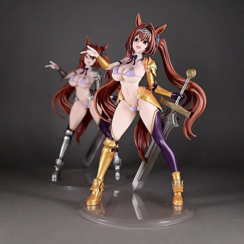 

​​25cm Anime FigurePretty Derby Daiwa Scarlet Shining Swimsuit Ver. Gold Or Silver Standing Pose Anime Pvc Figure Statue Gift​