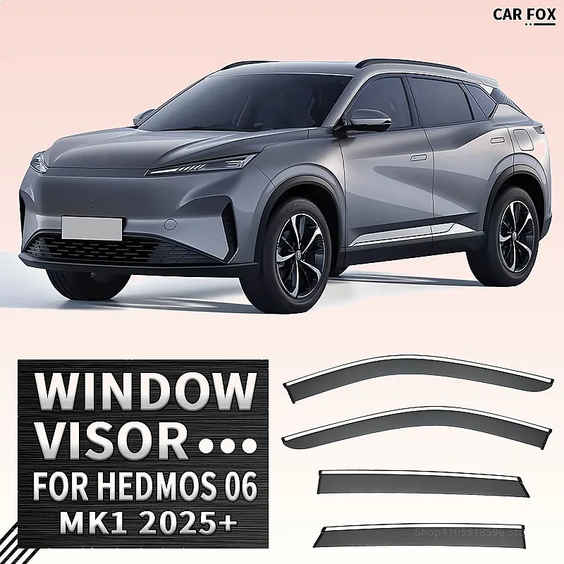 

For DongFeng Hedmos 06 2025+ Car Window Visor Rain Sun Shade Awning Windshield Side Auto Accessories