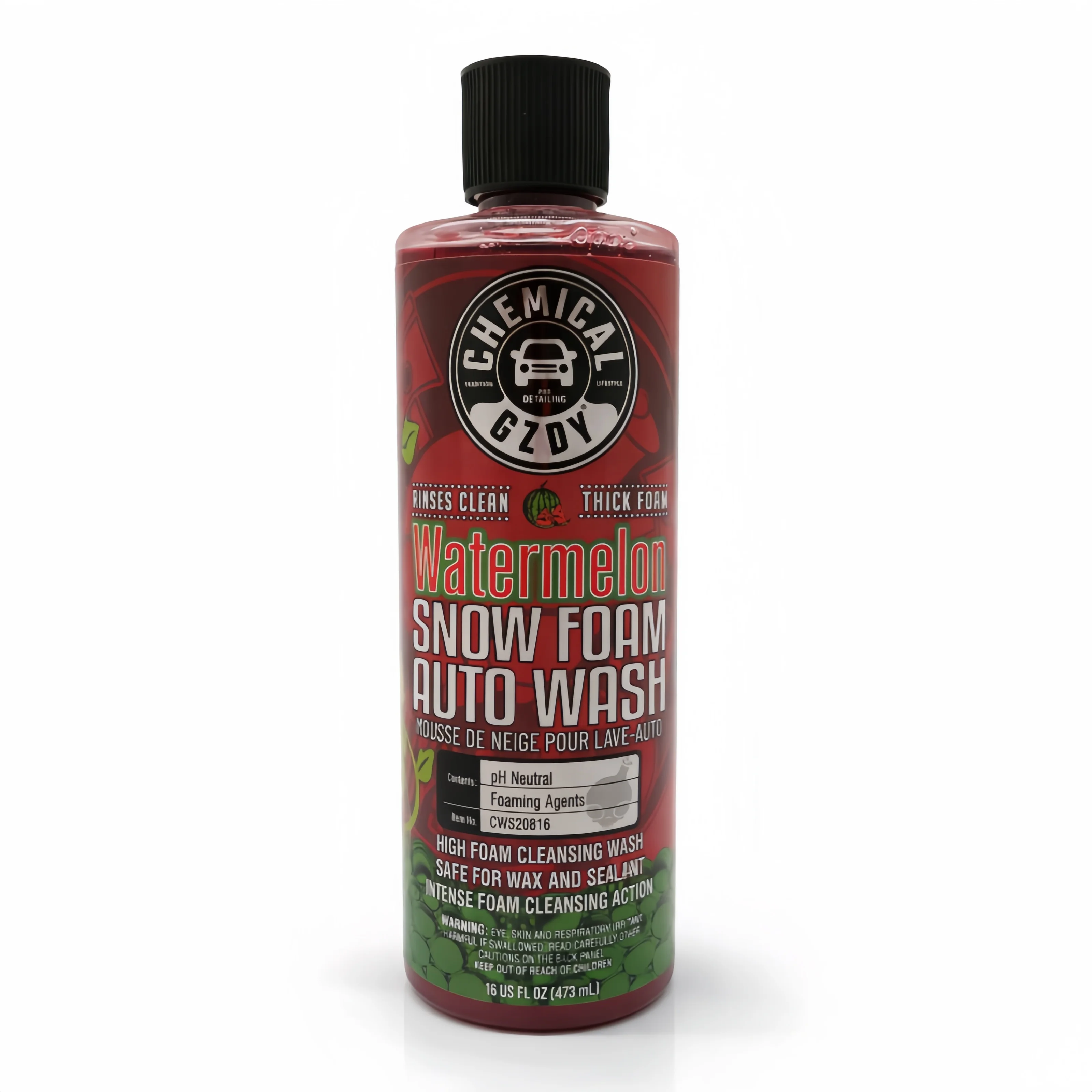 Wassermelonen-Autowaschseife (473ML) – Premium Schneeschaum-Shampoo für Schaumkanonen- & Eimerwäsche