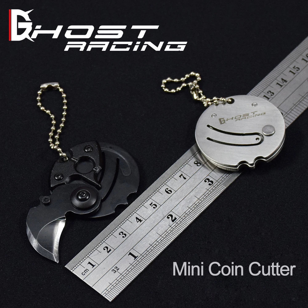 

Multifunctional Keychain Hexagon Coin Knife Folding Mini Pocket Screwdriver Cutter Opener Scale Ruler Nail Clipper Outdoor Tools