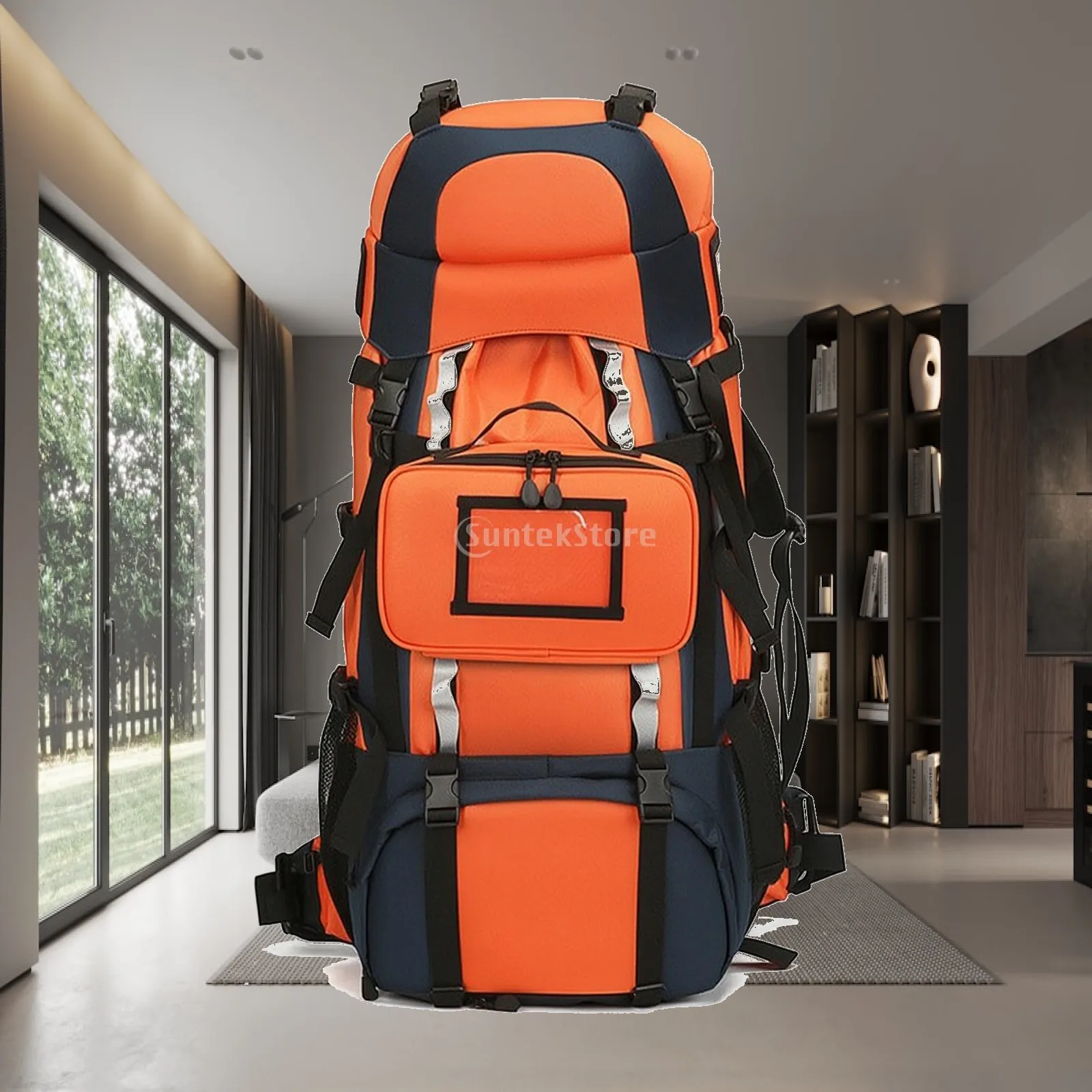 Versatile Fireproof Utility Backpack Orange High Visibility Design for Hiker Medical Responder Rescue Needs