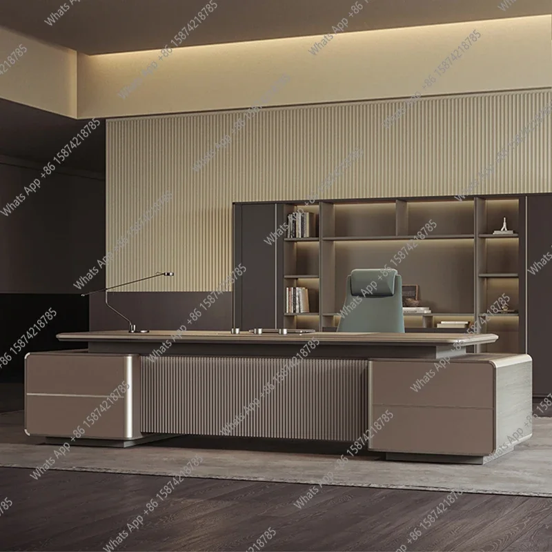 

C69 European Wooden Office Desk Computer Standing Bedroom Office Desk Decoration Luxury Multifunctional Tavolino Lounge Furnitur