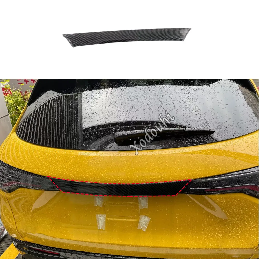 

For Honda XR-V ZR-V HR-V Vezel 2022 2023 2024 Carbon Fiber Rear Trunk Tailgate Lid Cover Trim Car Accessories Stickers HRV ZRV