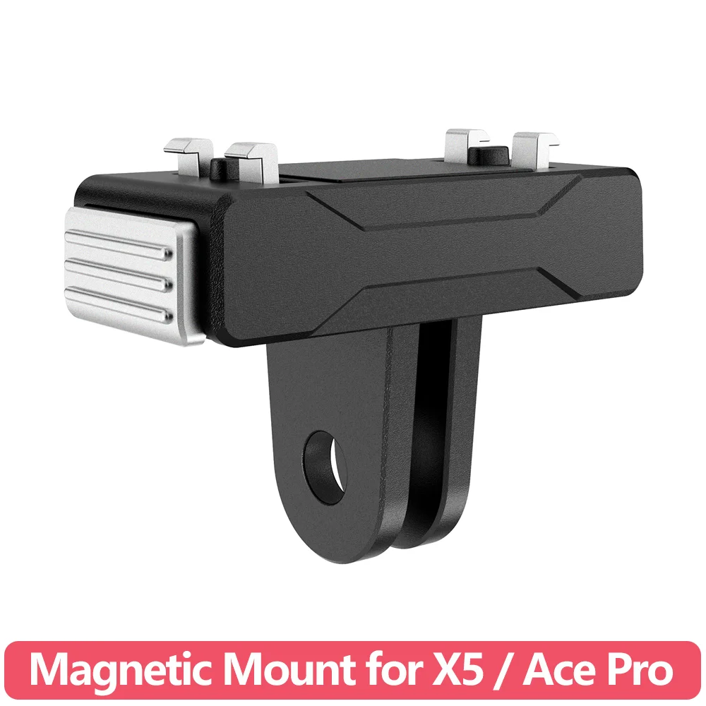 Magnetic Adapter Mount for insta360 X5 / Ace Pro / Ace Pro 2 Camera Lightweight Base with Anti-Slip Pad Tool-Free Installation