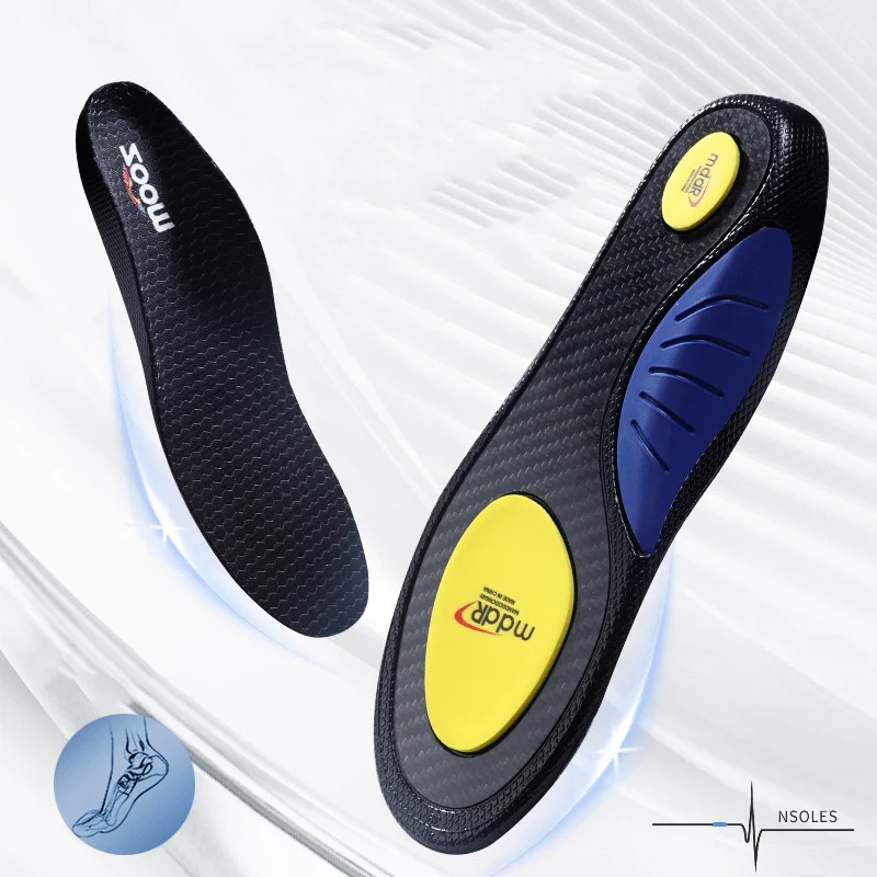 Carbon Fiber Insoles Sports Arch Support Breathable Sweat-absorbent Odorless Highly Elastic Shock-absorbing Insoles