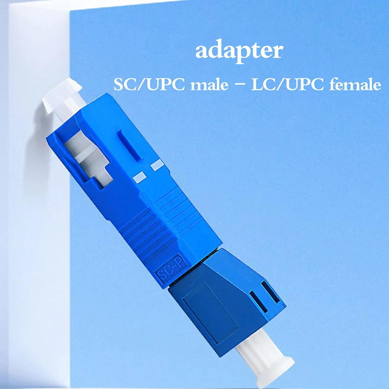 1Pcs High Precision Optical Fiber Conversion Connector SC Male To LC Female Single Mode Fiber Optic Hybrid Optical Adaptor