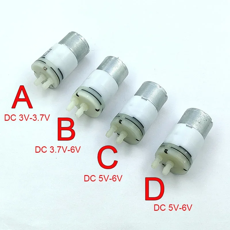 DC 3V 3.7V 5V 6V Mała membranowa pompa wodna z silnikiem 310 Mini samozasysający dozownik ssący Nawilżacz Pompa natryskowa Pompa dla zwierząt domowych