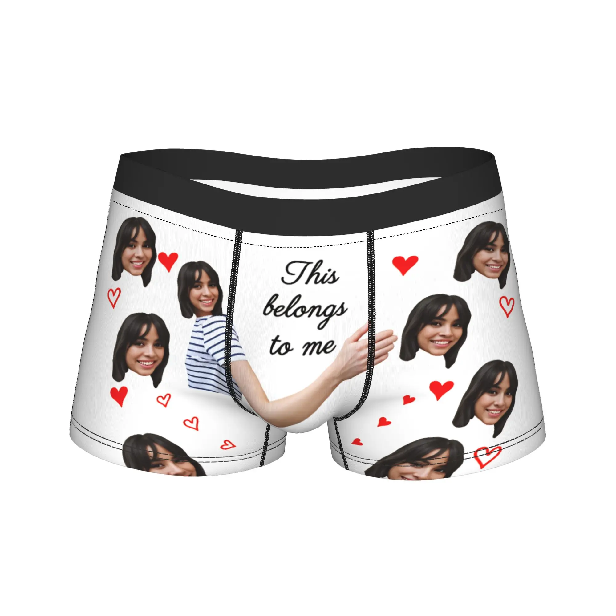 

Custom Your Head Underwear Men's Underpants Pattern Novelty Boxer Shorts High Quality Shorts Briefs Big Size 2XL