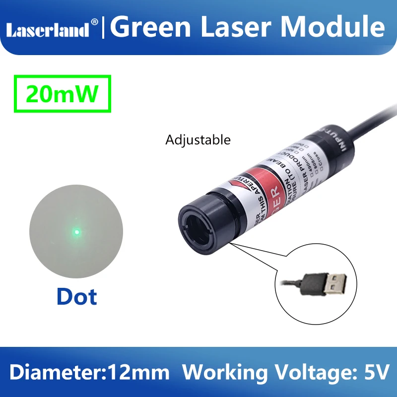Rot-Grün-Punkt-Linien-Kreuz-Lasermodul Laserkopf für Quilting Laser-Stoffmarkierung Positionierer