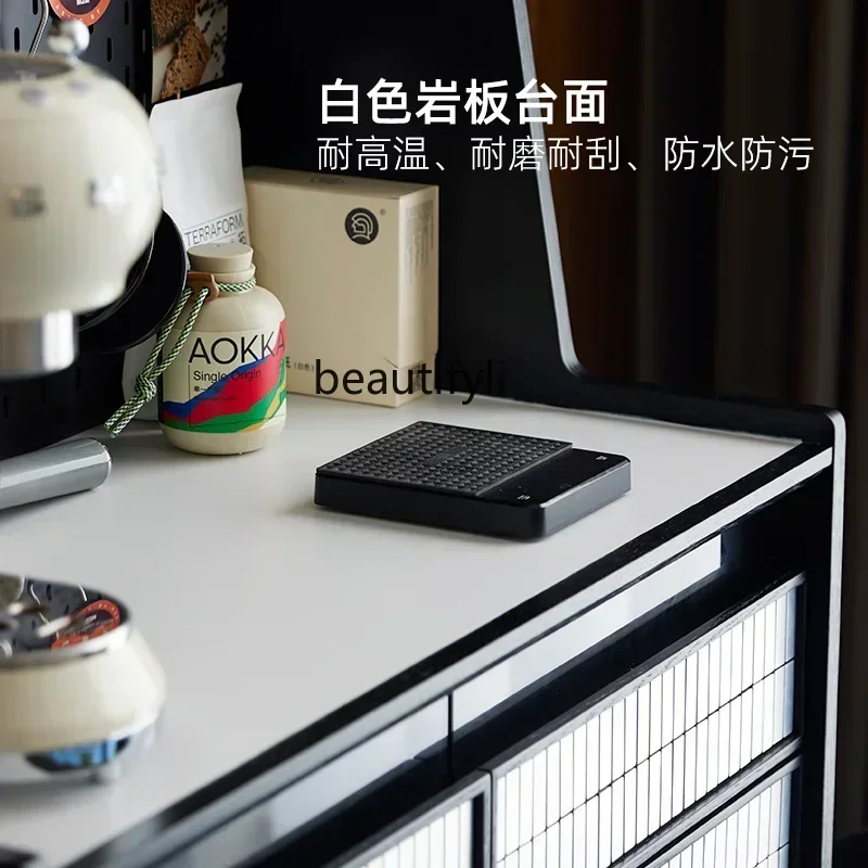 

SS new styleMobile coffee cabinet, modern designer dining side cabinet against the wall, light luxury minimalist tea cabinetss 7