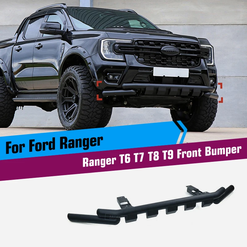 Amortecedor dianteiro da barra de touro para ford ranger t6 t7 t8 t9, acessórios da barra de touro do carro 4x4 para toyota hilux revo2016-2024, barra de touro, barra de nó