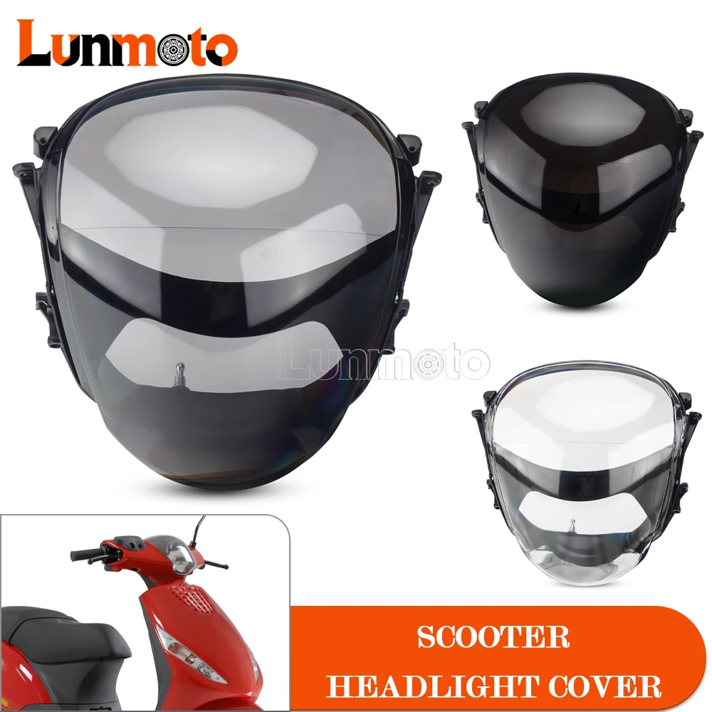 

Motorcycle Headlight Glass Cover For Piaggio Zip 100 98 4T 50 49 2T AC DT LC 50 4T Scooter Headlamp Lens Cover Front Light Cover