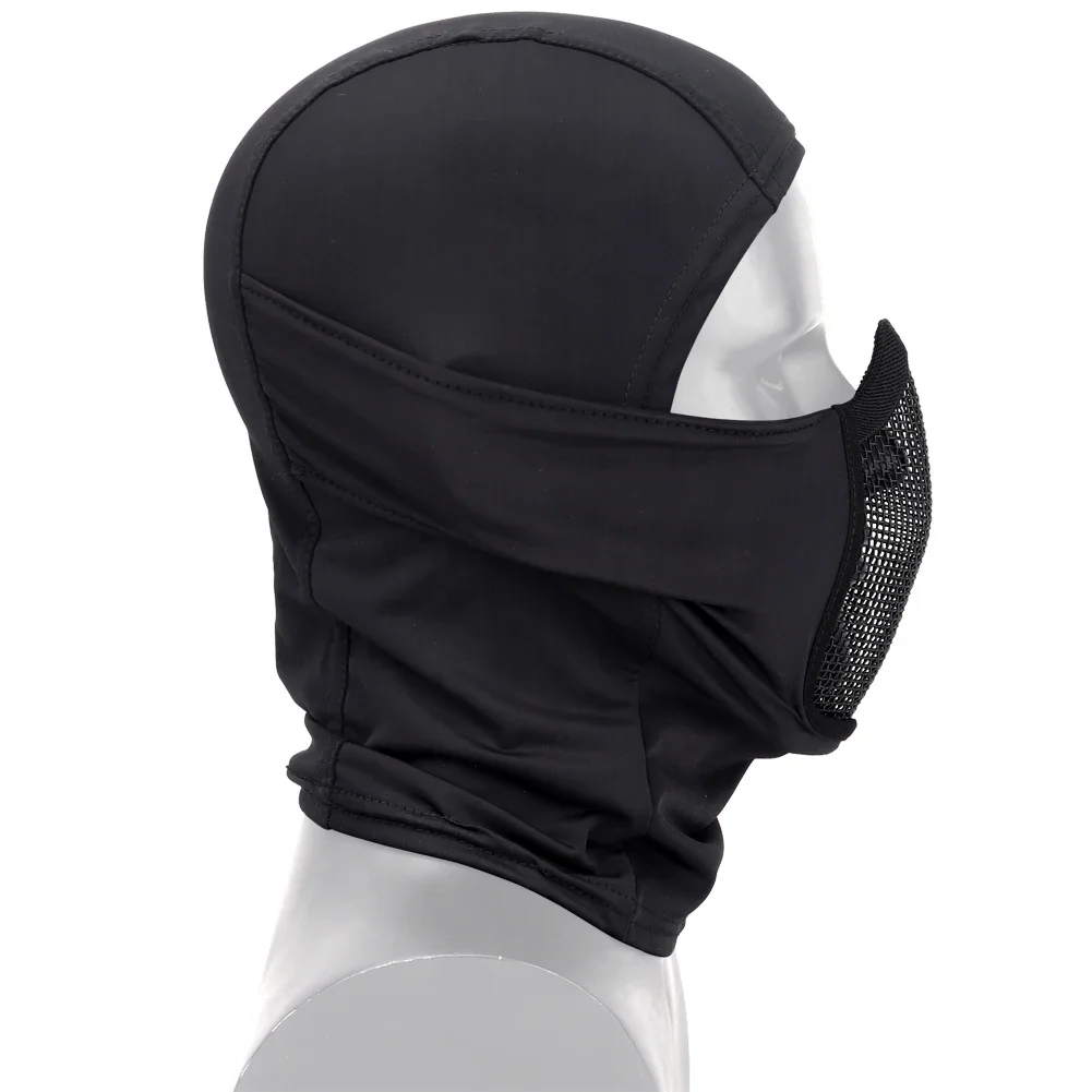 Tactical Shadow Fighter Headgear Mesh Balaclava Mask Hunting Shooting Breathable Mask Airsoft Paintball Neck Gaiter