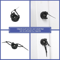 ABKO-Magnetic Cable Clips Zip Tie Mount Base For Home Office Marine Electrical Wiring Wire Cable Holder Mount Wire Clips Managem