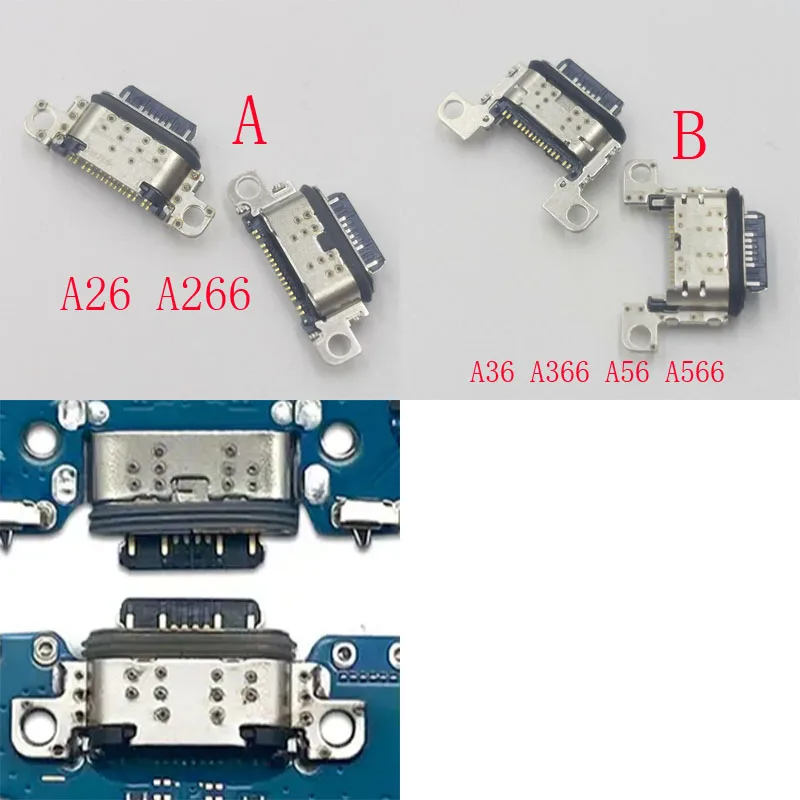 10-50Pcs Charging Type C Charger Dock Port Jack Contact Connector USB Plug For Samsung Galaxy A26 A266 A36 A366 A56 A566 A566B
