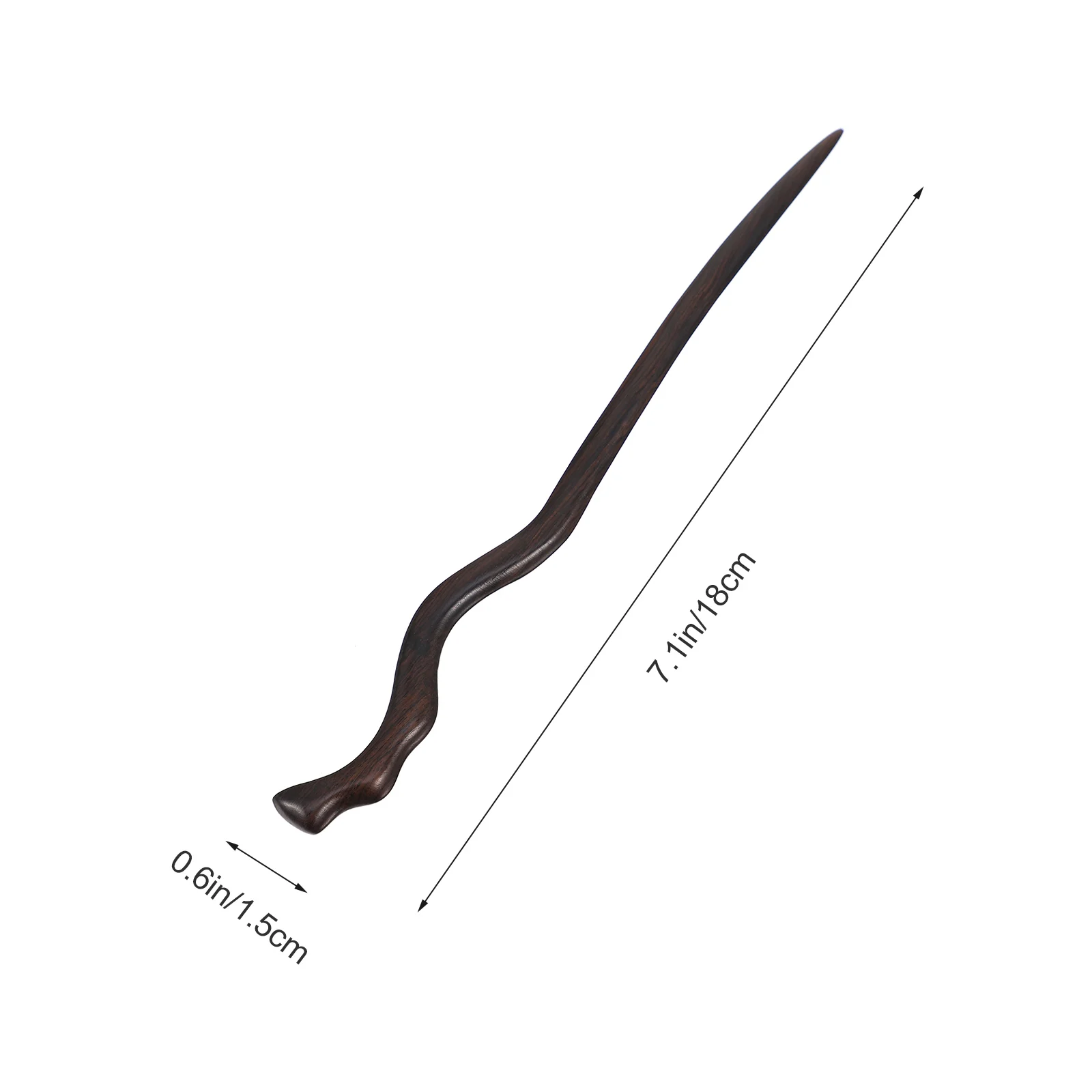 

1pc Ebony Wood Hair Sticks Vintage Chinese Style Classical Hairpins For Women Smooth Elegant Retro Accessories Hanfu Headdress